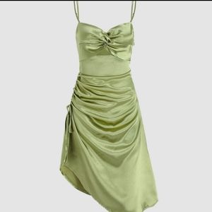 Cider Satin Dress Size L
